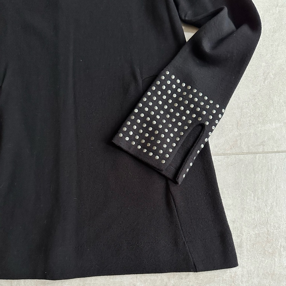 NIC+ZOE Black Knit Top - Picture 2 of 4